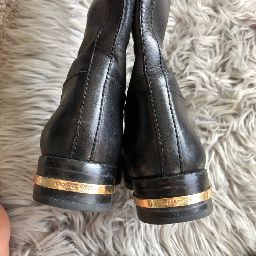 Michael Kors Leather Logo Plated Riding Boots
Size 7.5 - Picture 8 of 12